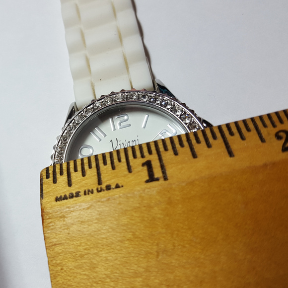 Vivani Watch Silicon Wrist Band Working Women white watches - Picture 5 of 8